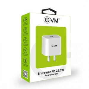 EVM ENPOWER PD-011 Travel Charger with USB Type-C Port, White