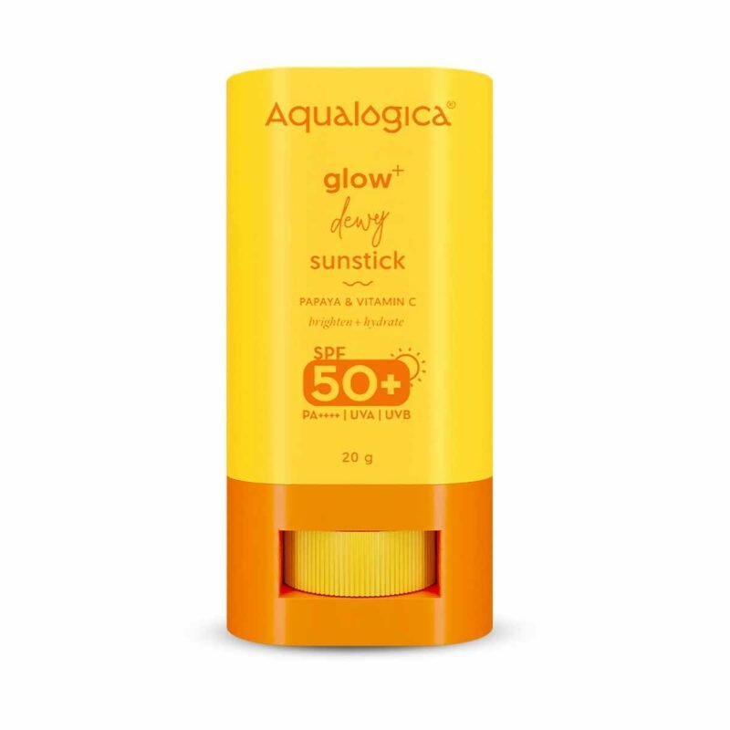 Aqualogica Glow+ Dewy Lightweight & Hydrating Sunstick with SPF 50+ & PA++++ for Easy Reapplication & No White Cast - 20g